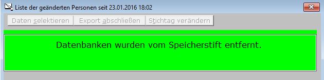 Bild von der Besttigung, dass die bertragung abgeschlossen wurde.